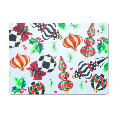 Deck the Halls Cork Back Placemats, Set of 4