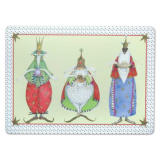 Patience Brewster Three Kings Cork Back Placemats - Set of 4