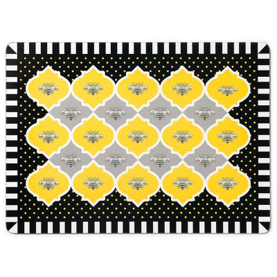 MacKenzie-Childs  Queen Bee Cork Back Placemats - Set of 4