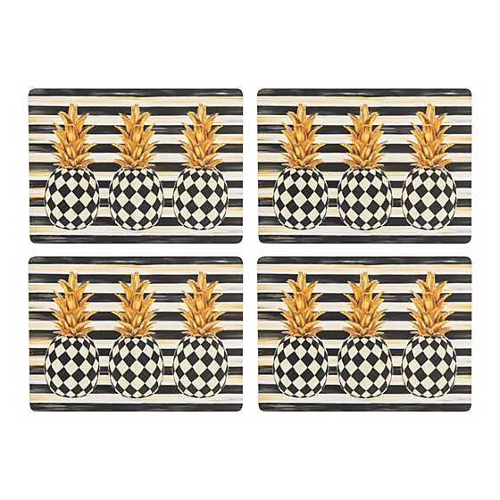 Pineapple Cork Back Placemats - Set of 4 image two