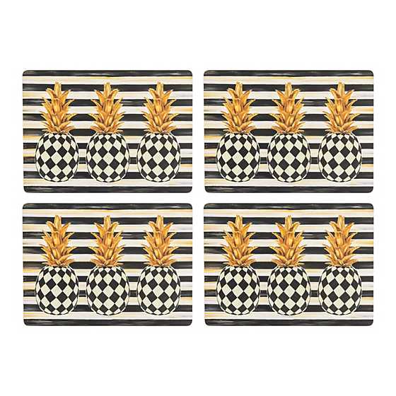 Pineapple Cork Back Placemats - Set of 4 image three
