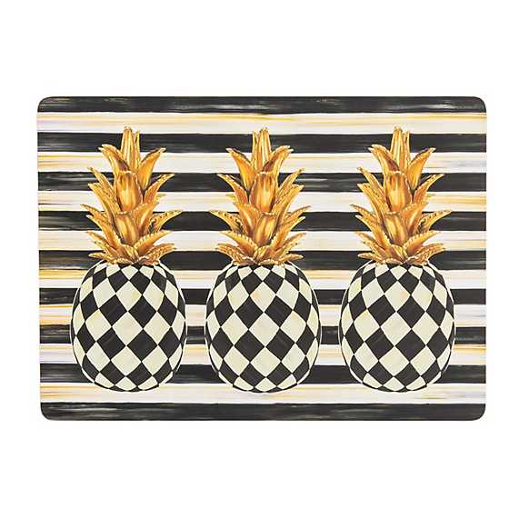 Pineapple Cork Back Placemats, Set of 4
