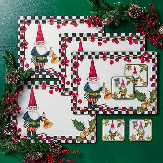 Woodland Gnomes Cork Back Placemats - Set of 4 image two