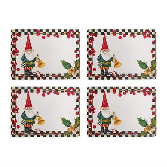Woodland Gnomes Cork Back Placemats - Set of 4