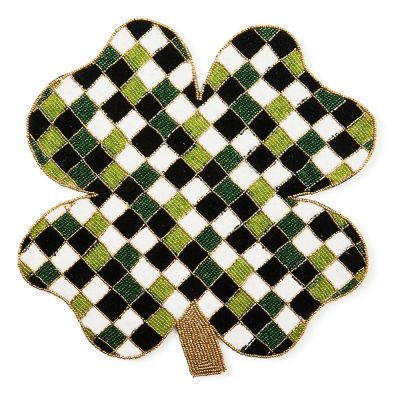 Shaped Lucky Clover Placemat mackenzie-childs Panama 0