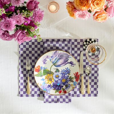 Plum Check Placemat, Set of 4 Image 3