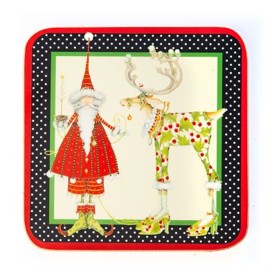 Patience Brewster Dash Away Cork Back Coasters - Set of 4