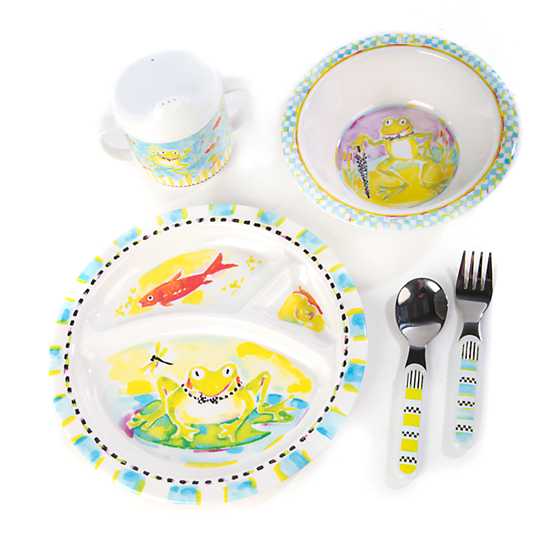 Toddler's Dinnerware Set - Frog image one