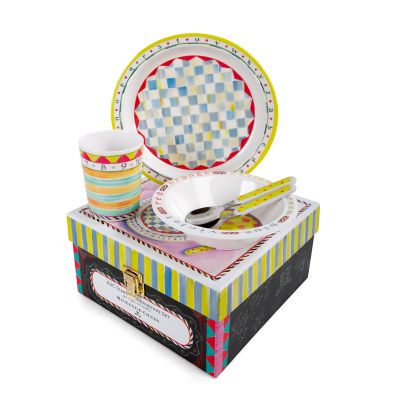 AEIOU Toddler Tablewear Gift Set - Sage