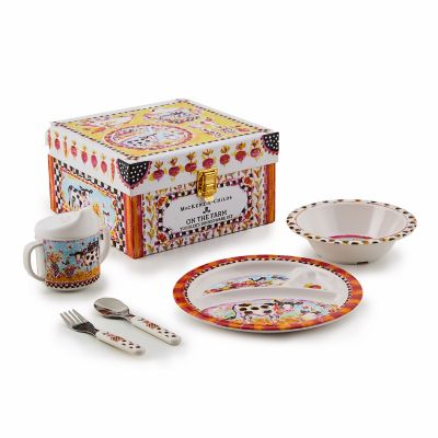 MacKenzie Childs On the Farm Toddler s Dinnerware Set