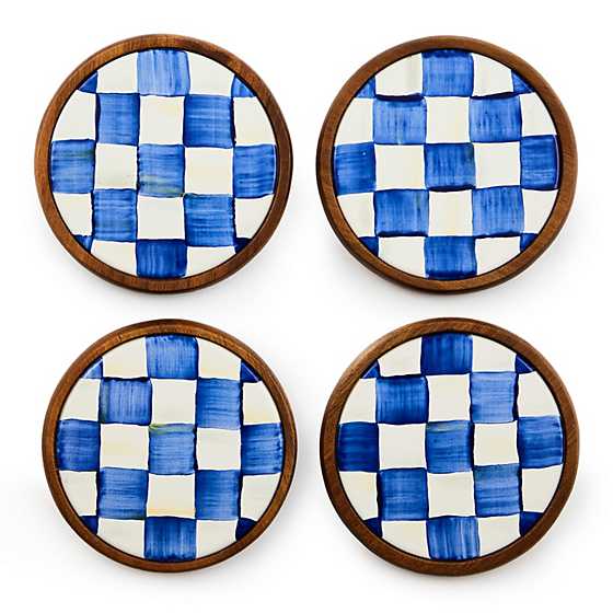 Royal Check Coasters - Set of 4 image three