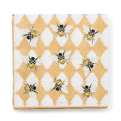 Queen Bee Dinner Paper Napkins mackenzie-childs Panama 0