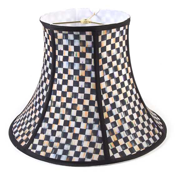 Mackenzie Childs Courtly Check Shade, Mackenzie Childs Parchment Check Lampshade
