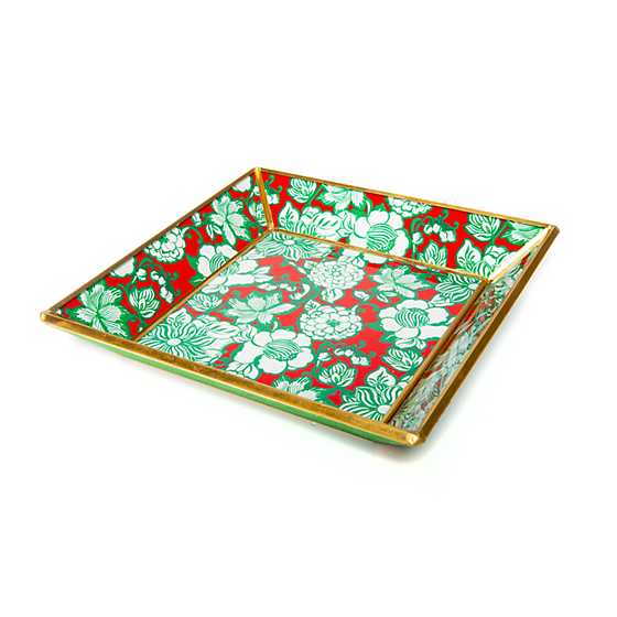 Winter Bouquet Glass Tray - Small