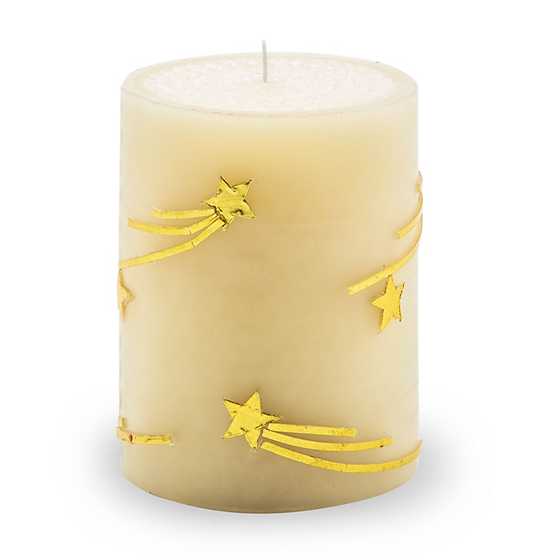Stars Pillar Candle - 4" image two