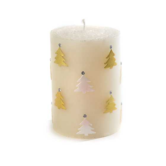 MacKenzie-Childs Christmas Tree Pillar Candle 4" 
