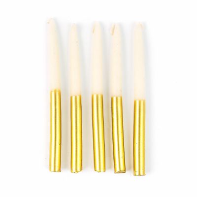 Hanukkah Gold Candle Set