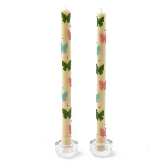 Butterfly Dinner Candles - Pastel - Set of 2 image two