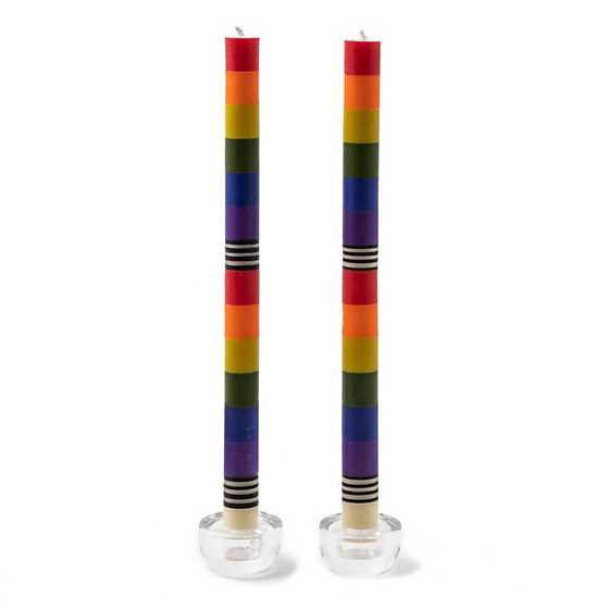Rainbow Dinner Candles - Set of 2 image two
