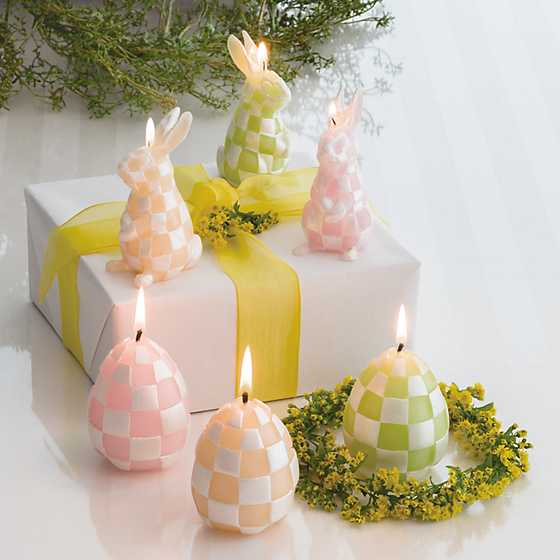 Pastel Egg Candles - Set of 3 image two