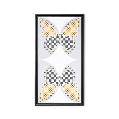 MacKenzie-Childs  Courtly Check Butterfly Duo Wall Decor