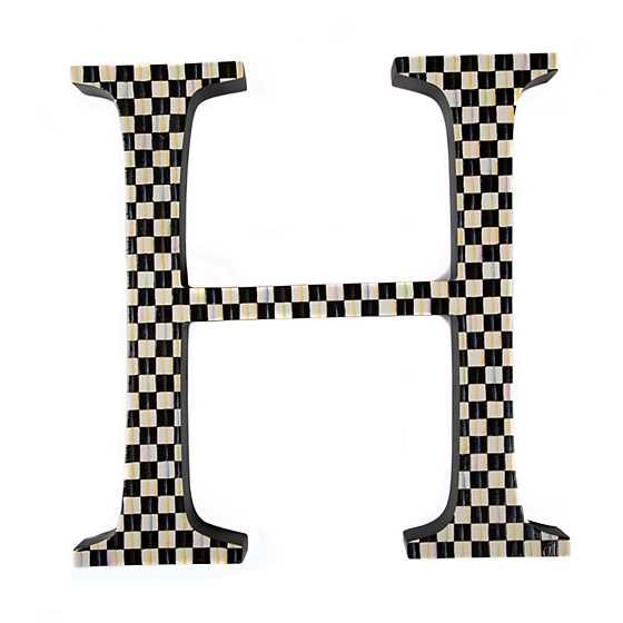 Courtly Check Letter - H image two