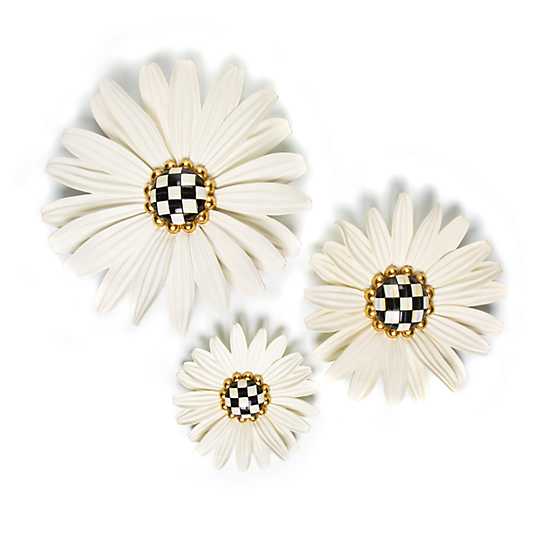 Courtly Check Daisies - Set of 3