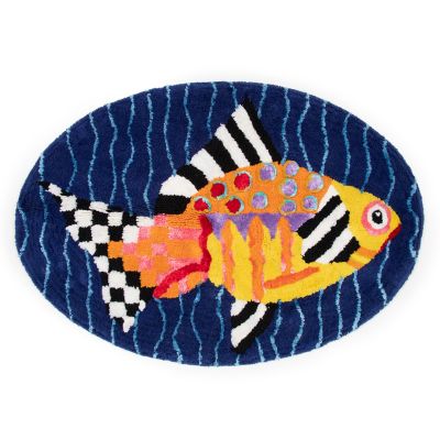 Fantasia Fish Bath Rug mackenzie-childs Panama 0