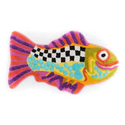 Happy Fish Bath Rug mackenzie-childs Panama 0