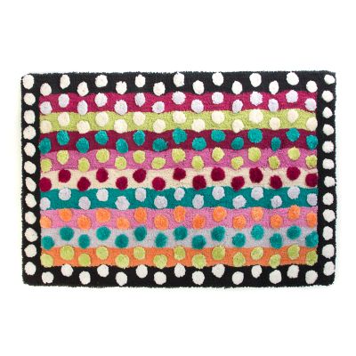 Mackenzie Childs Ribbon Dot Bath Rug