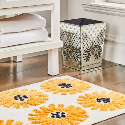 Porch & Den Heesacker Yellow Cotton 24-inch x 40-inch Bath Rug