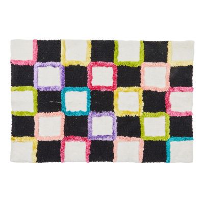 Check Multi Color Bath Rug mackenzie-childs Panama 0