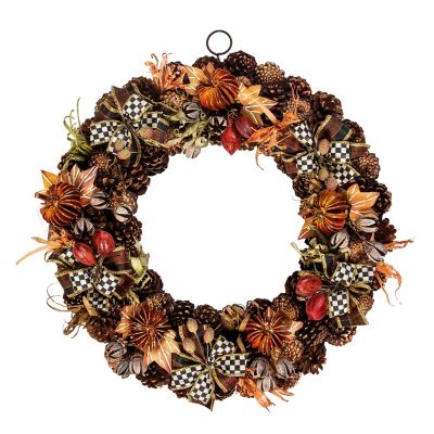 Fall On The Farm Pinecone Wreath mackenzie-childs Panama 0