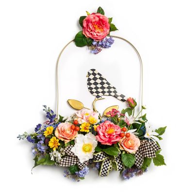 Spring Blooms Bird Arch Wreath mackenzie-childs Panama 0