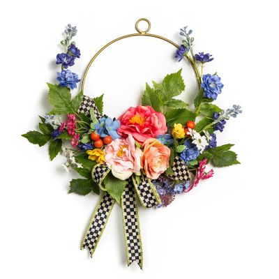 Spring Blooms Hoop Wreath mackenzie-childs Panama 0