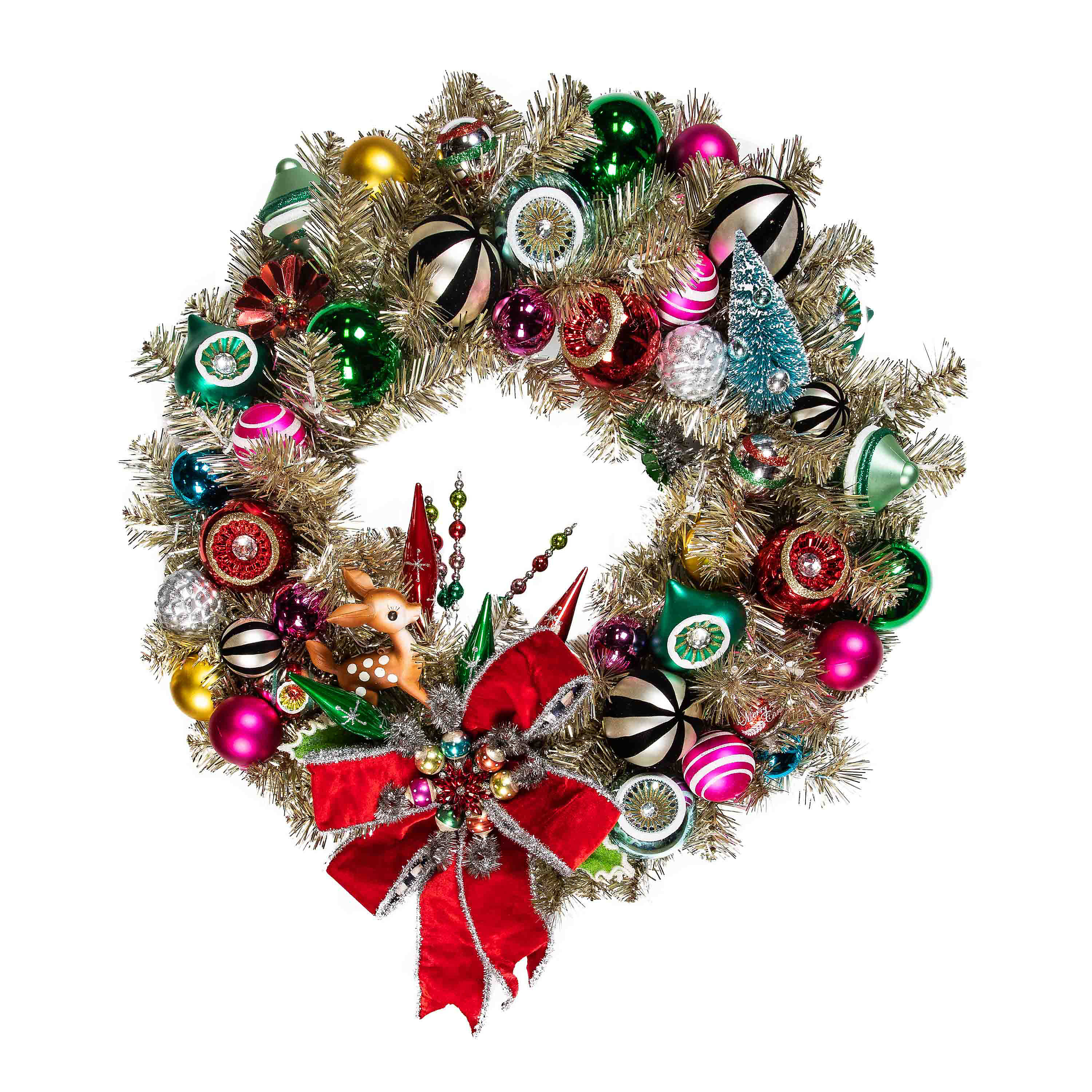 Granny Kitsch Illuminated Wreath mackenzie-childs Panama 0