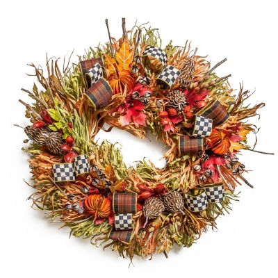 Fall On The Farm Wreath mackenzie-childs Panama 0