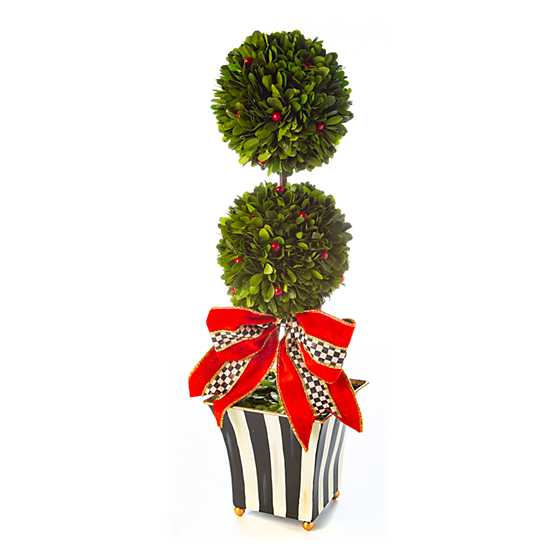 Classic Courtly Boxwood Topiary - Large image one