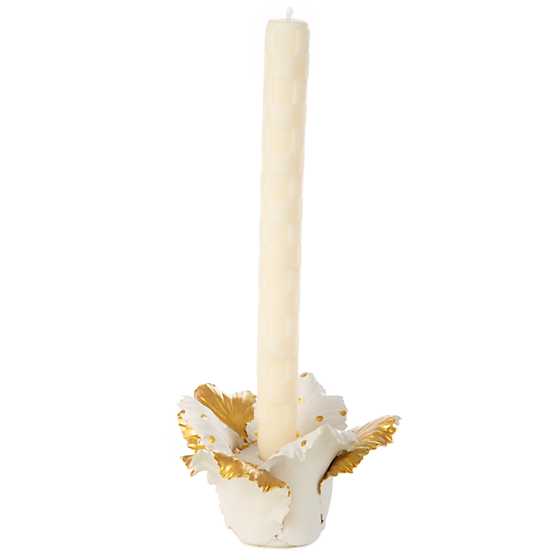 Daffodil Candle Holder - Gold & White image three