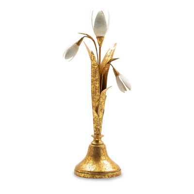 MacKenzie-Childs  Snowdrop Tall Candle Holder