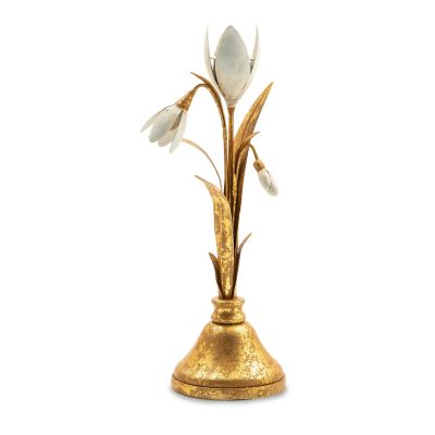 Snowdrop Short Candle Holder mackenzie-childs Panama 0