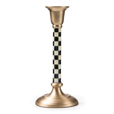 Courtly Check Small Candlestick mackenzie-childs Panama 0