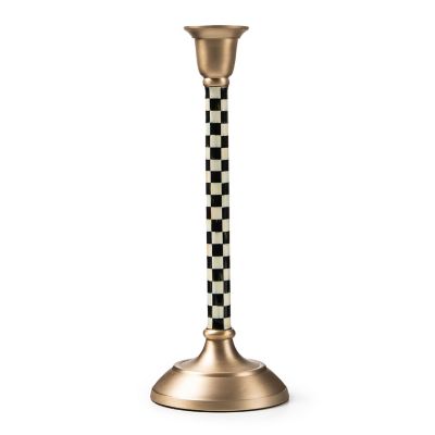 Courtly Check Medium Candlestick mackenzie-childs Panama 0