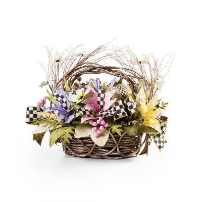 Butterfly Garden Basket Arrangement mackenzie-childs Panama 0