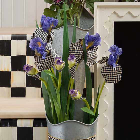 Courtly Check Iris - Purple image two