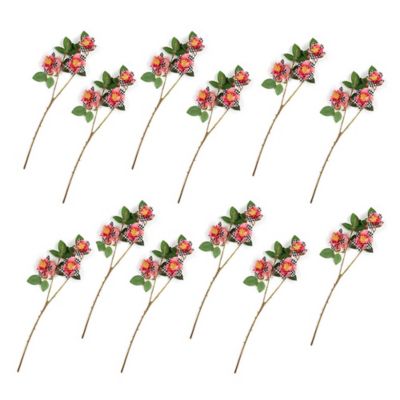 Wild Rose Spray Bouquet - Pink - Set of 12 mackenzie-childs Panama 0