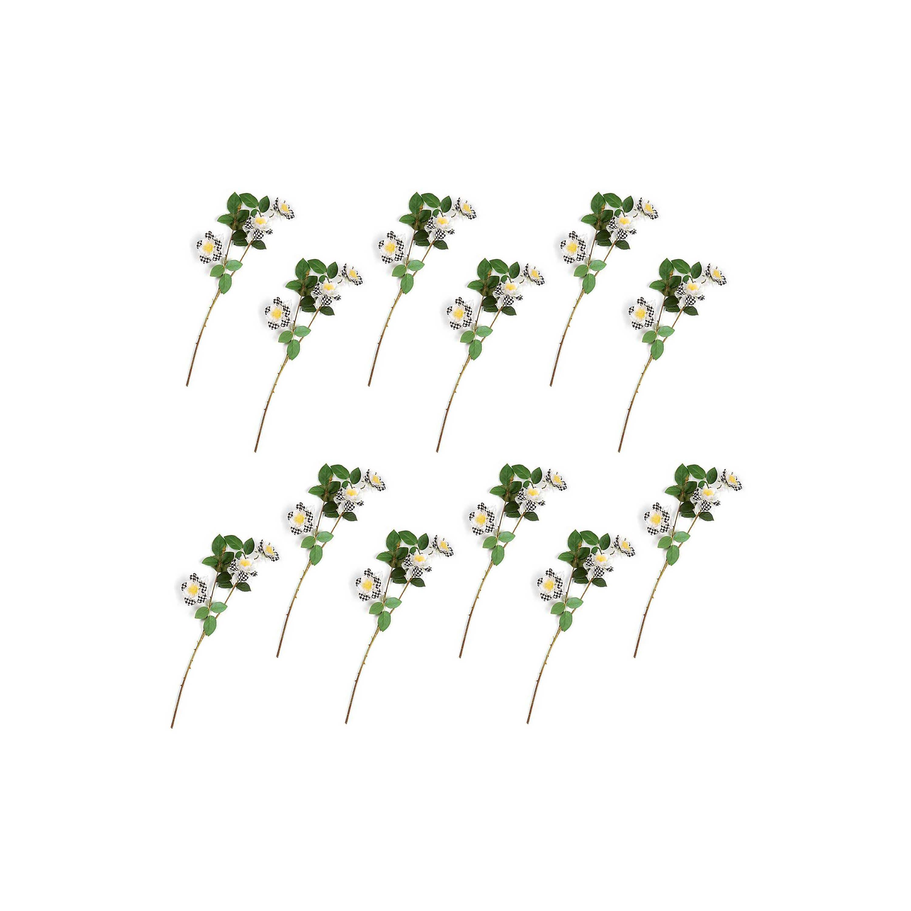 Wild Rose Spray Bouquet - Cream - Set of 12 mackenzie-childs Panama 0