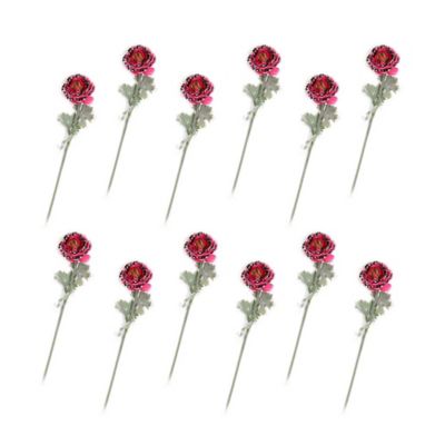 Ranunculus Bouquet - Pink - Set of 12 mackenzie-childs Panama 0