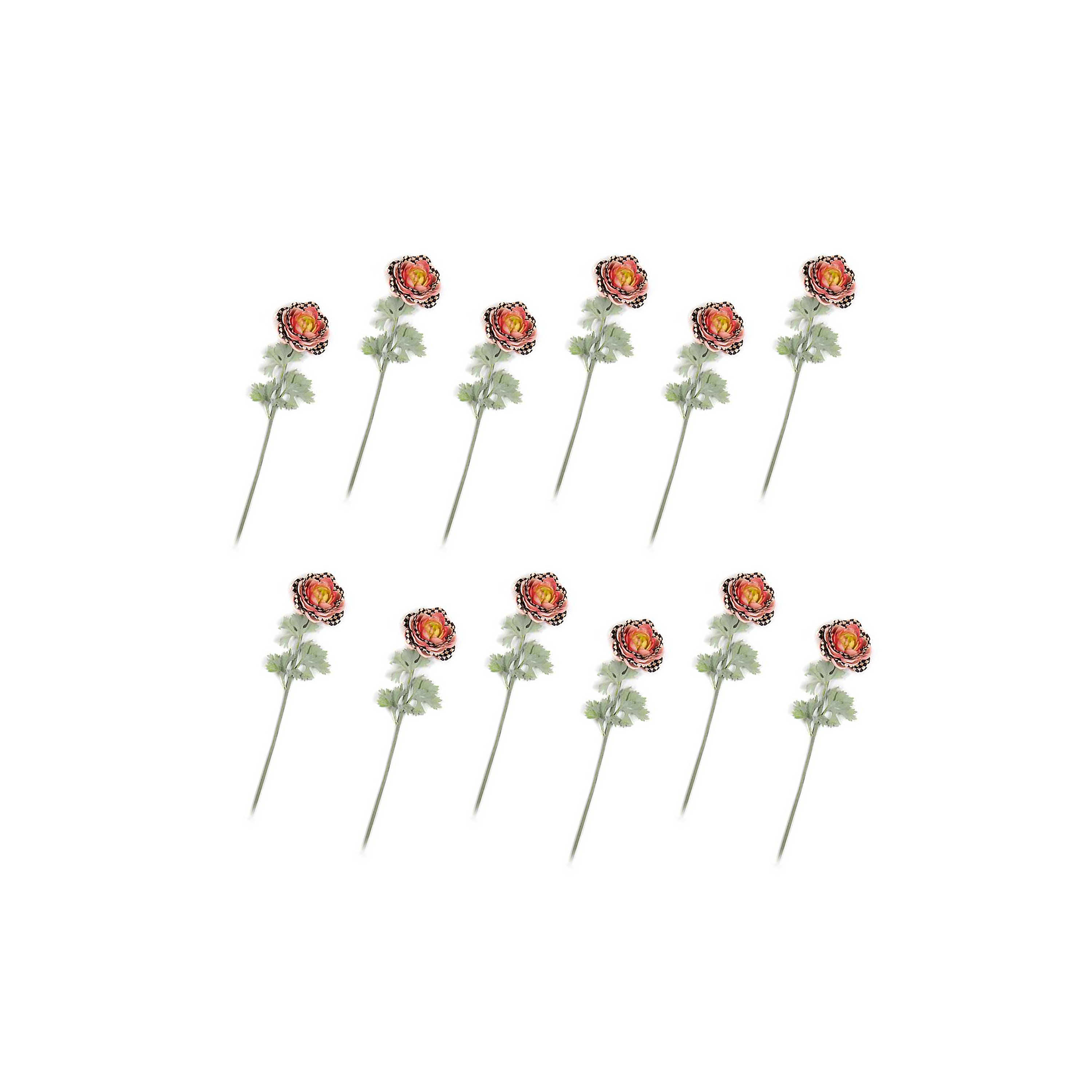 Ranunculus Bouquet - Peach - Set of 12 mackenzie-childs Panama 0