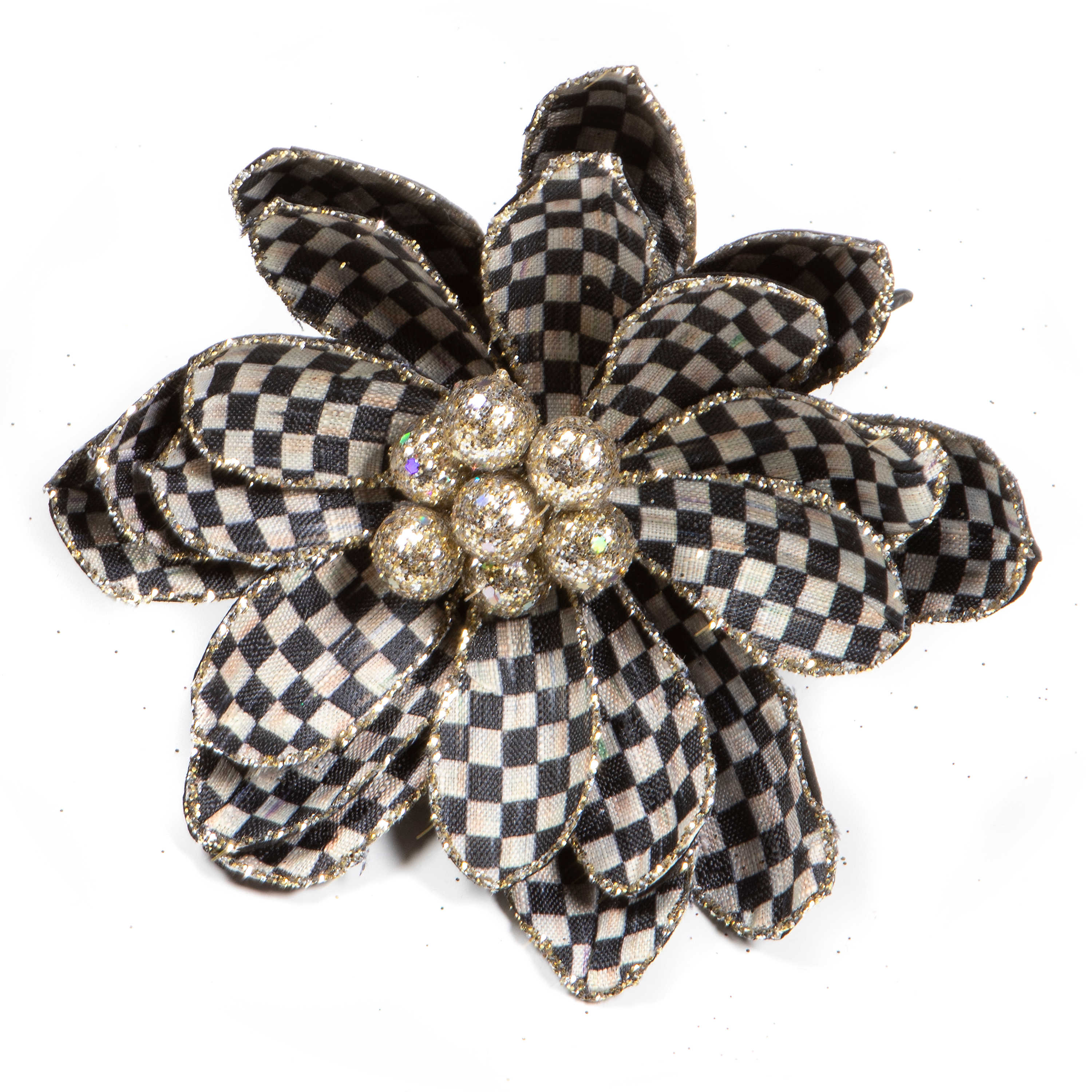 Courtly Check Flower Clip mackenzie-childs Panama 0